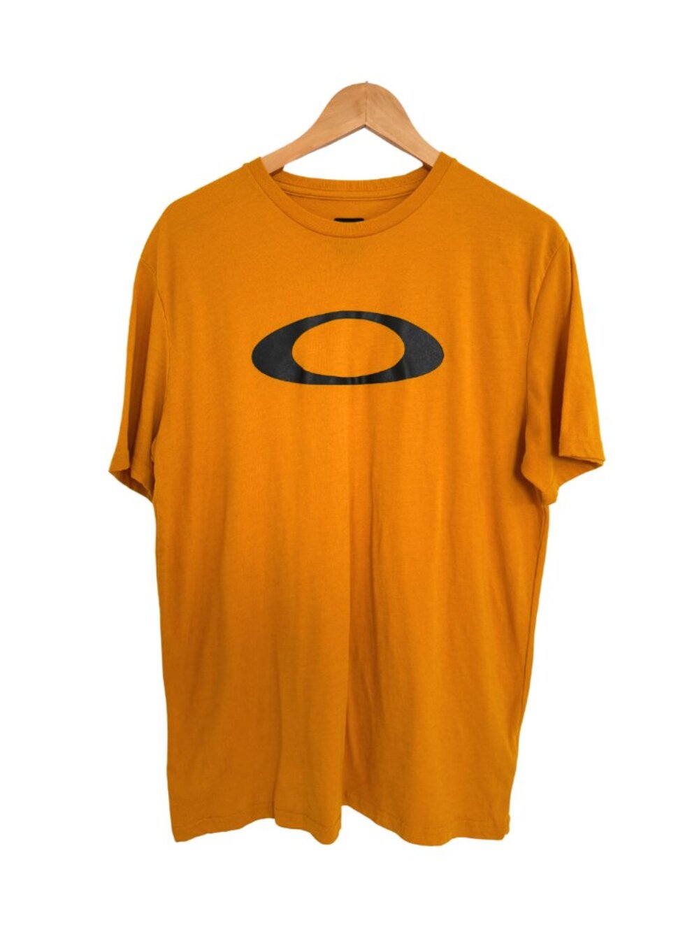 Oakley T-Shirt Men Medium Hydrolix O-Bold Ellipse Amber Yellow Mustard Black